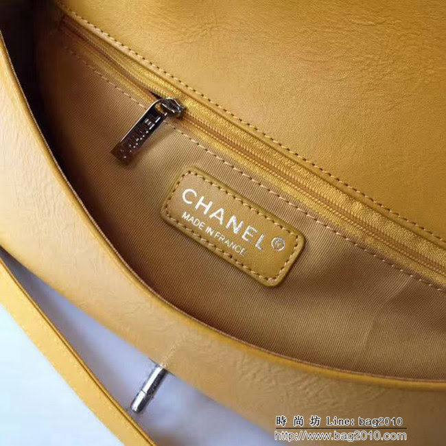 香奈兒CHANEL爆款Chanel 2018春夏最新57602 皺紋油臘皮棱格單肩斜挎休閒包 DSC1304